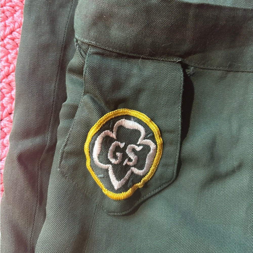 Authentic vintage GIRL SCOUTS green skirt
